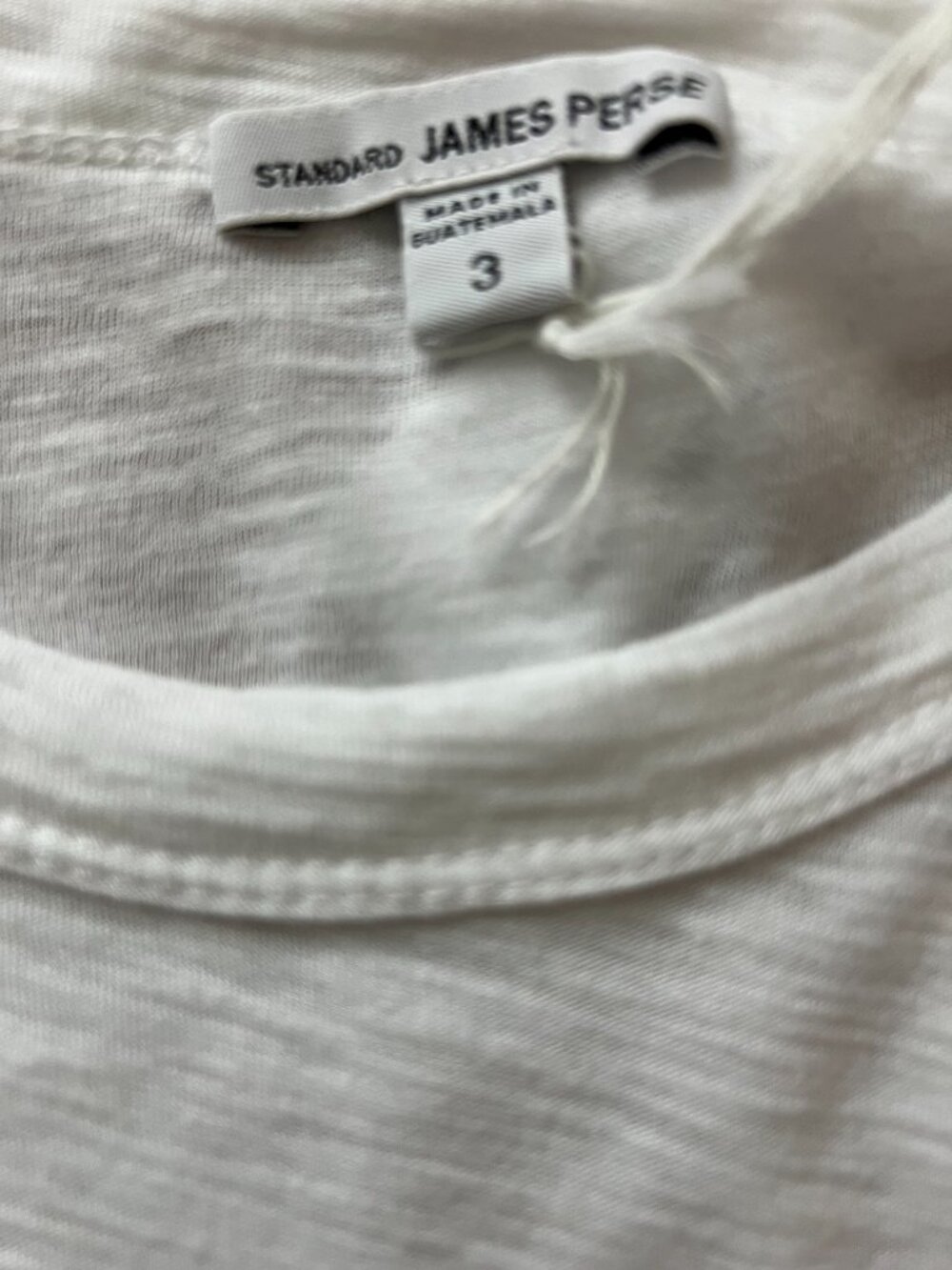James Perse Pocket Tee | White Cotton Modal | Size 3 / XL | NWT - Picture 4 of 6